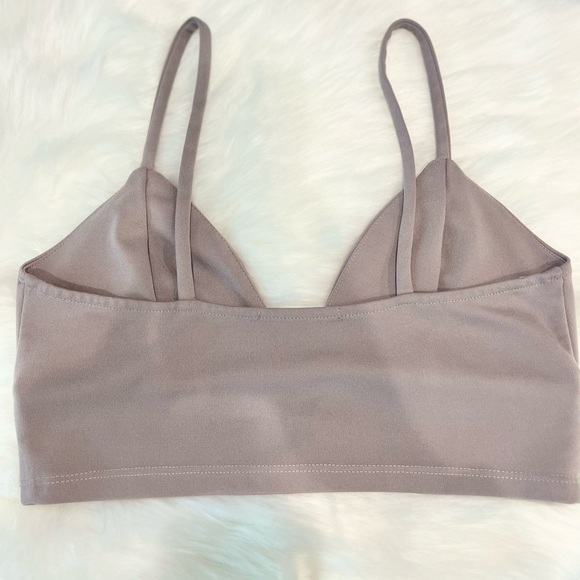 Solemio Grey Crop Top- Women’s size M - Picture 2 of 5